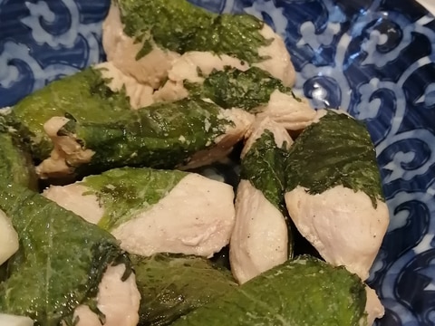 柔らかしっとり 鶏むね肉の大葉焼き